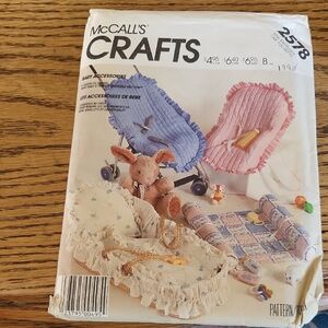 Vintage 1986 McCall's Crafts Baby Accessories Pattern